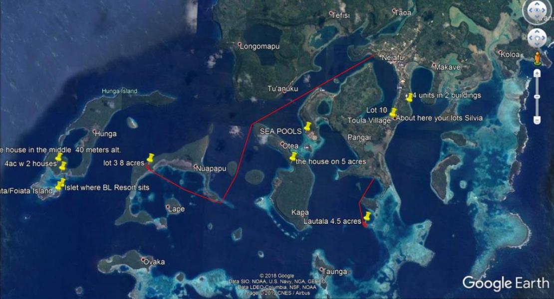 Land for sale in Vavau Island Group, Tonga, South Pacific