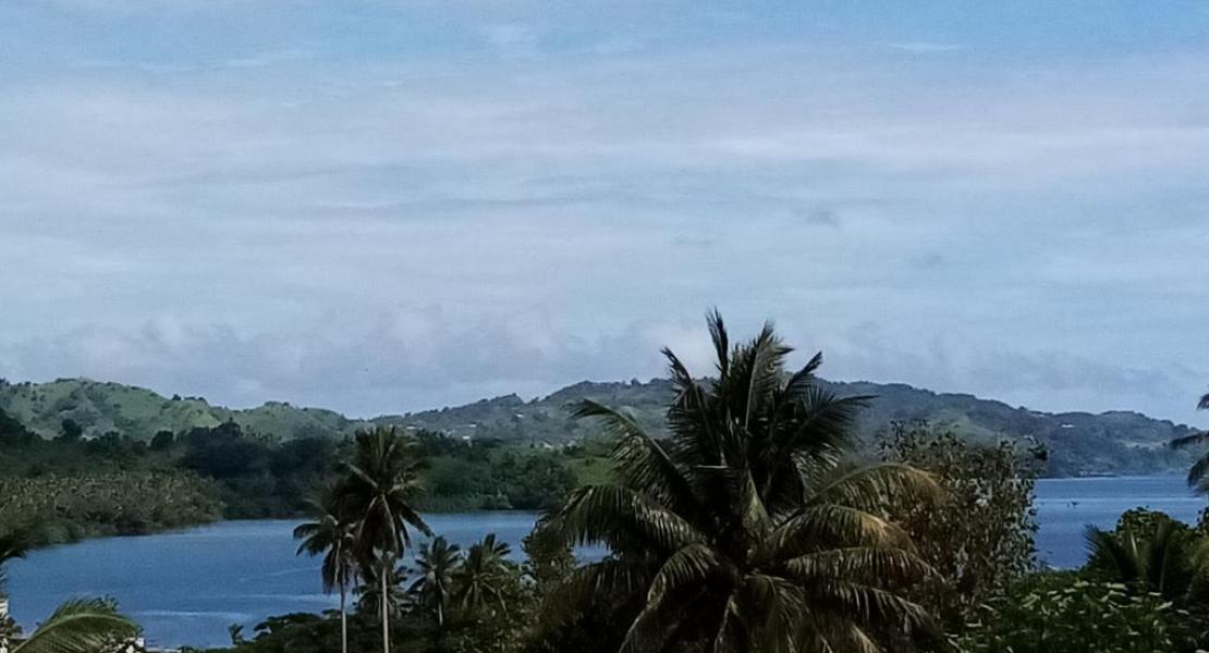 Savusavu house near creek, Vanua Levu, Fiji
